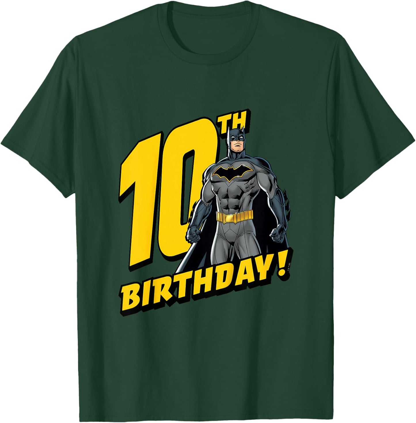 Kids Batman 10th Birthday T-Shirt - T-Shirt | Forest