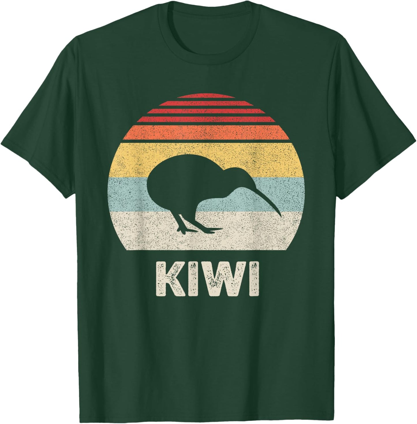 Retro Kiwi Bird Shirt Animal Lover Gift Funny Vintage T-Shirt - T-Shirt | Forest