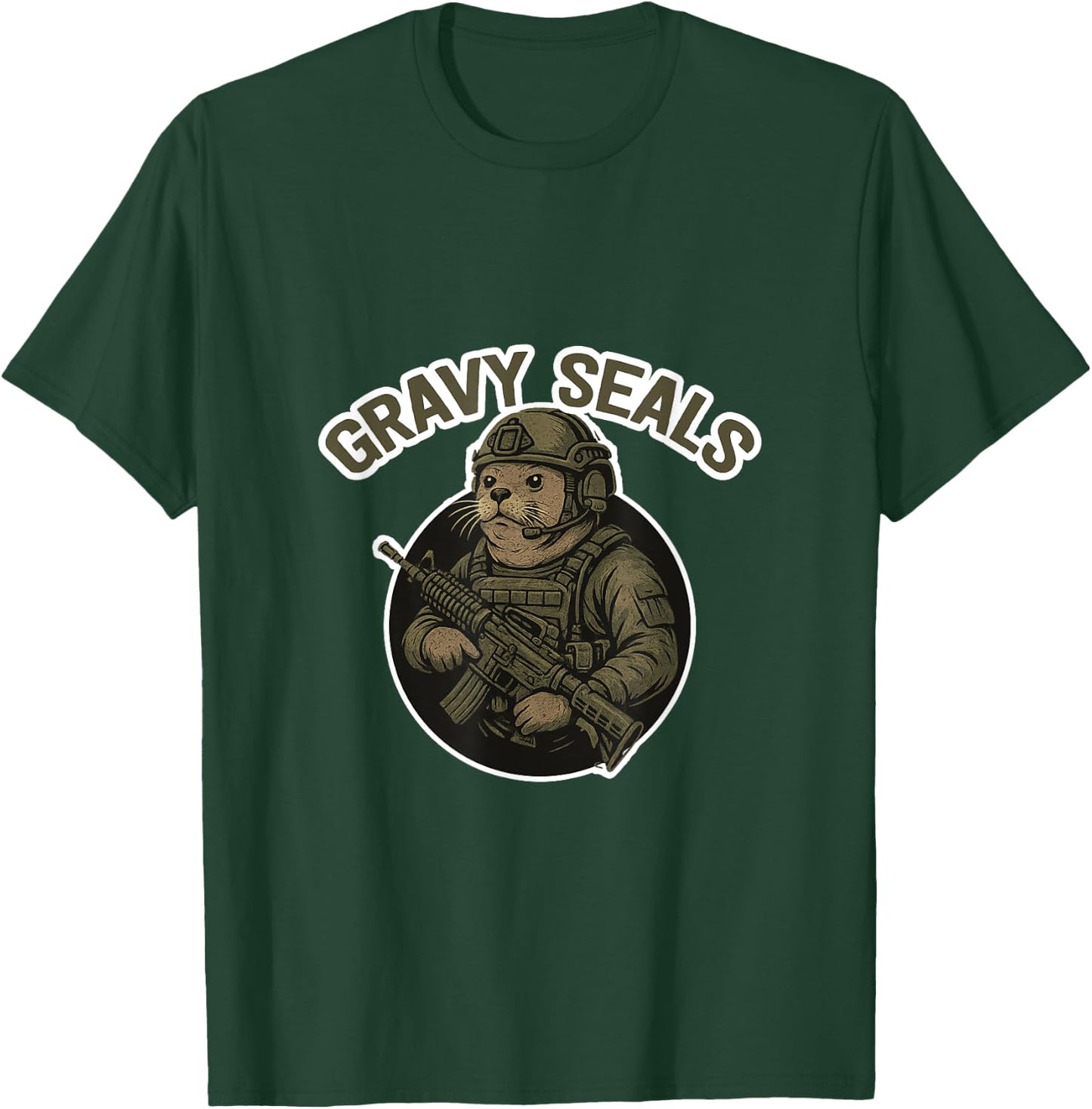 Gravy Seals Parody Animal Design T-Shirt - T-Shirt | Forest