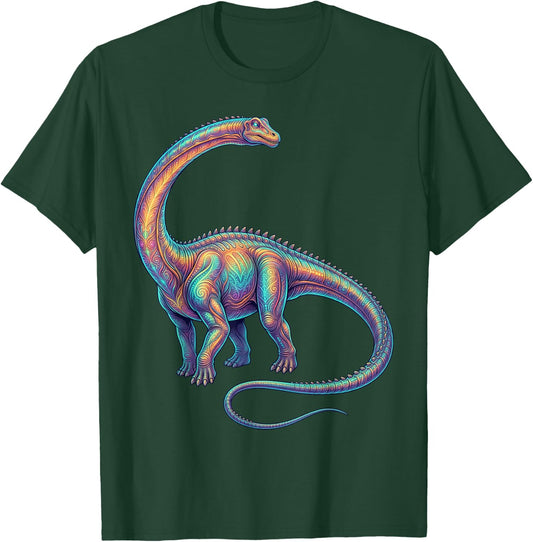 Diplodocus Dinosaur Paleontology Prehistoric Long Neck T-Shirt - T-Shirt | Forest