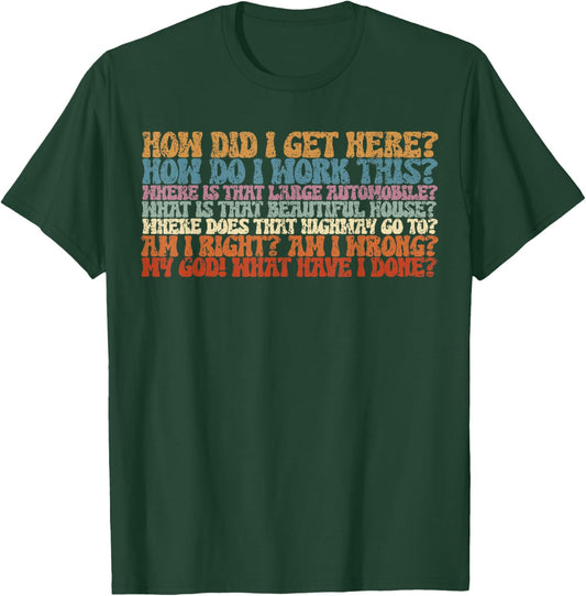 Vintage Things You May Ask Yourself T-Shirt - T-Shirt | Forest