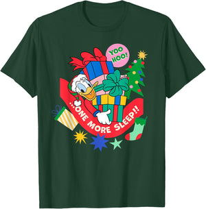 Disney Donald Duck Christmas Holiday One More Sleep T-Shirt - T-Shirt | Forest