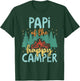Papi of Happy Camper 1st Birthday Party Retro Papi T-Shirt - T-Shirt | Forest
