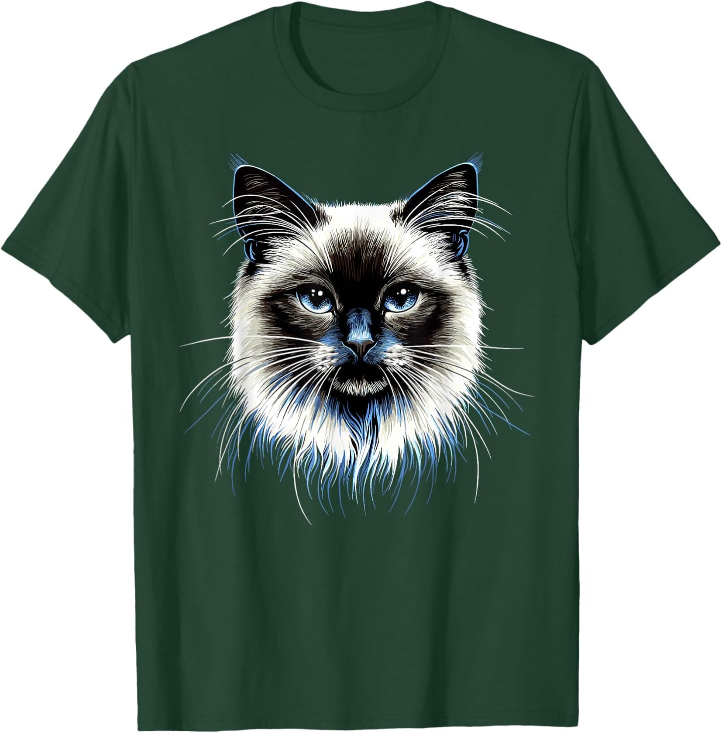 Burma Sacred Cat Burmese Cat Sweet Burma Cats , Black, S T-Shirt - T-Shirt | Forest