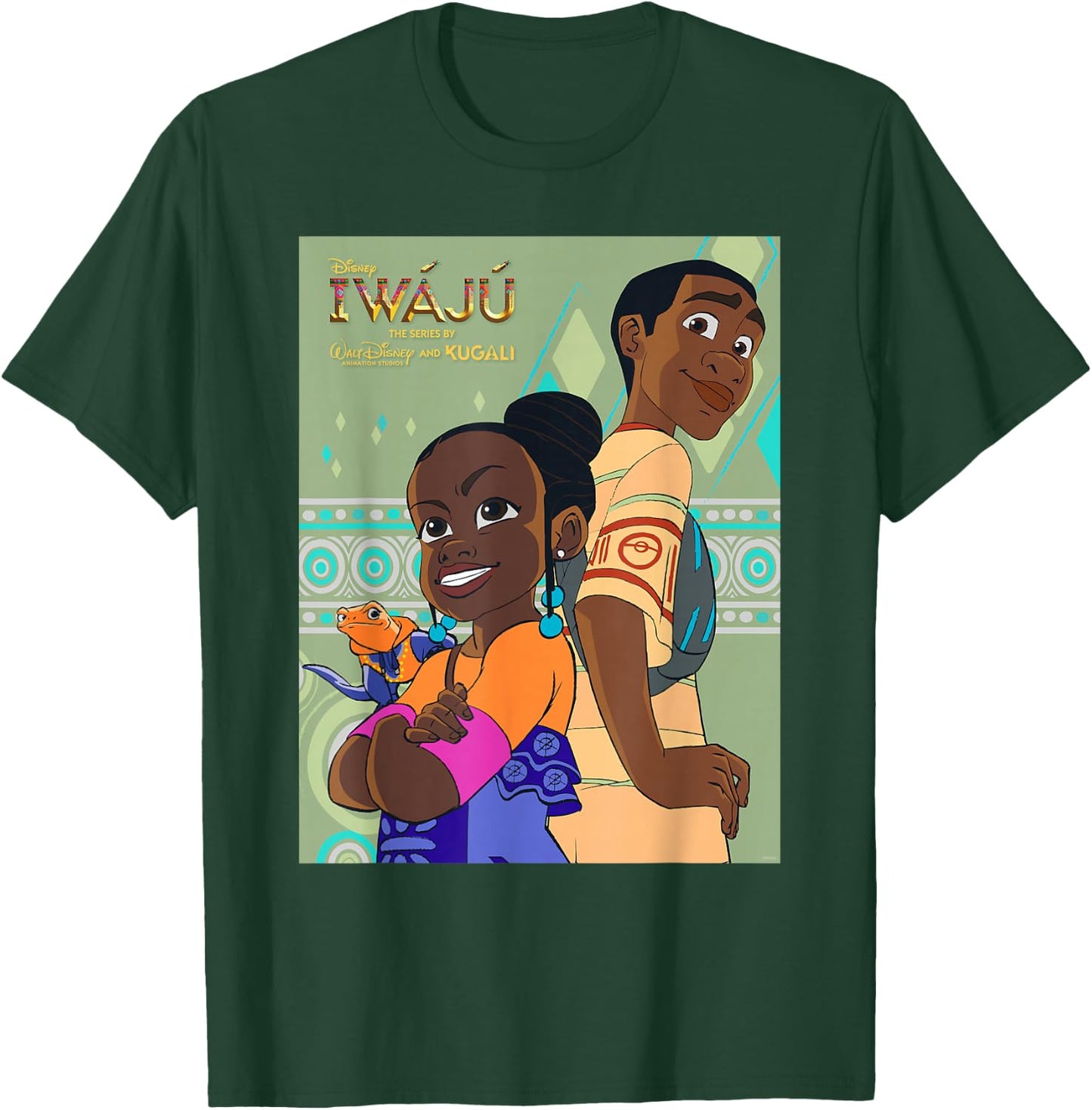 Disney Iwáju Animated Series Tola Kole and Otin Disney+ T-Shirt - T-Shirt | Forest