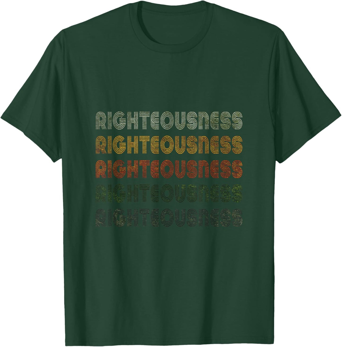 Love Heart Righteousness Grunge Vintage Style Righteousness T-Shirt - T-Shirt | Forest