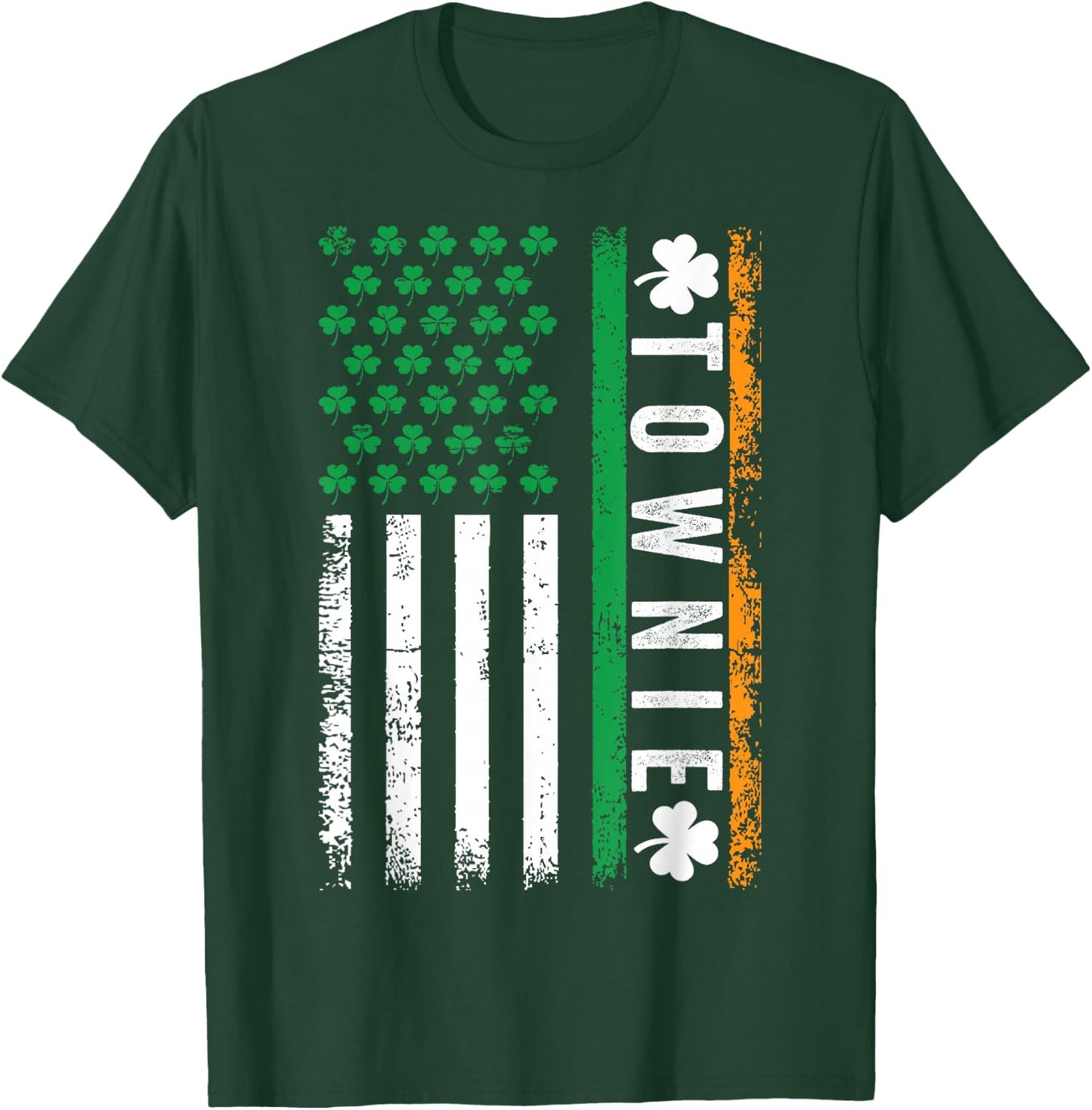 Townie Irish, St Patricks Day Charlestown, Townie T-Shirt - T-Shirt | Forest