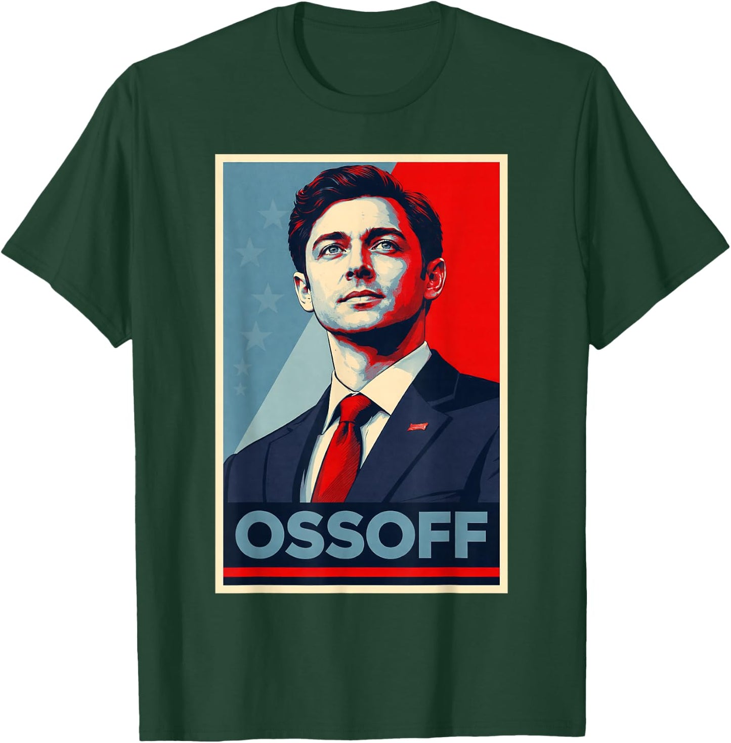 Jon Ossoff for U.S. Senate from Georgia 2026 Vintage Hope T-Shirt - T-Shirt | Forest