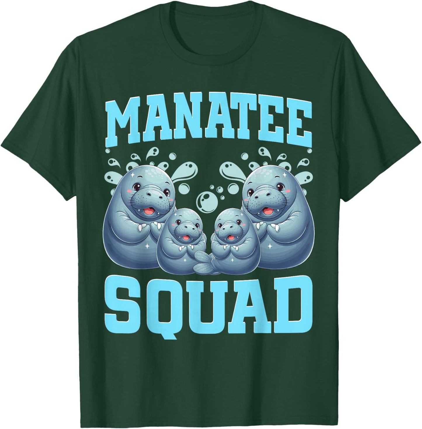Manatees Lover Sea Cow Ocean Manatee Squad T-Shirt - T-Shirt | Forest