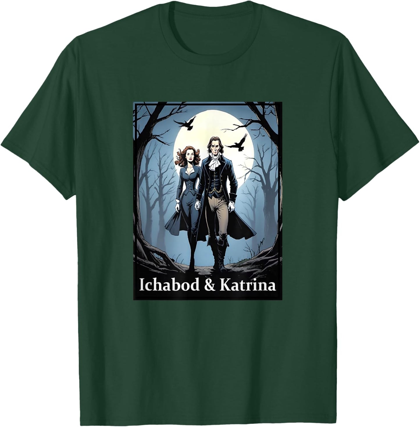 Ichabod Crane & Katrina Van Tassel of Sleepy Hollow T-Shirt - T-Shirt | Forest