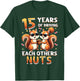 15 Years Of Driving Each Other Nuts Squirrel Couple Matching T-Shirt - T-Shirt | Forest