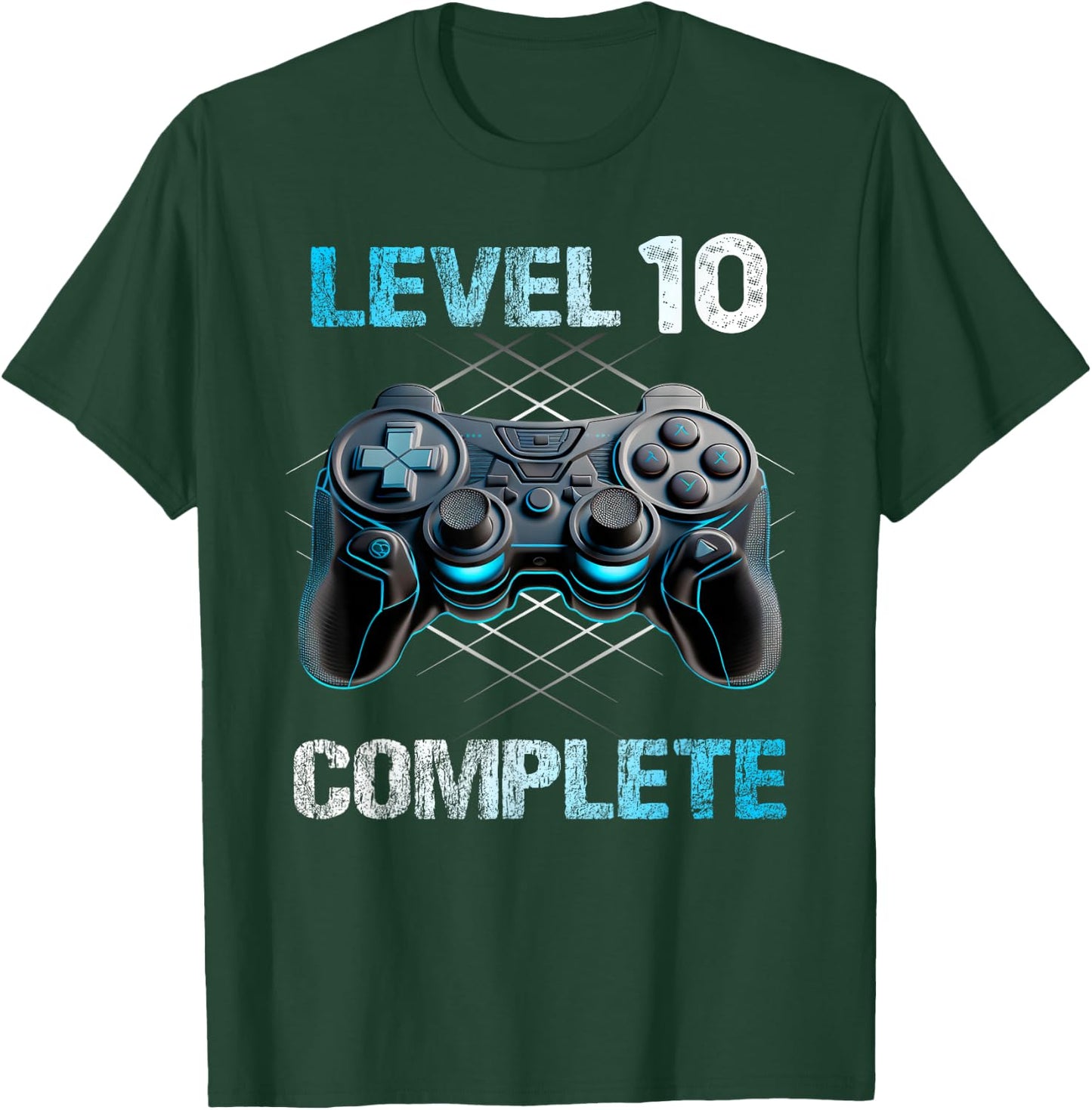 Level 10 Complete Gamer Junge 10. Geburtstag freigeschaltet T-Shirt - T-Shirt | Forest