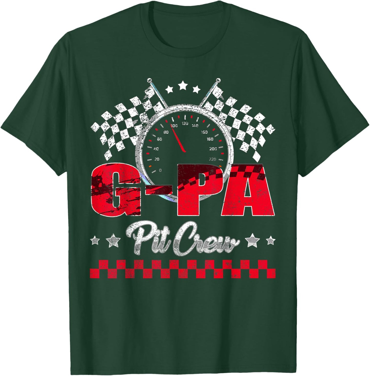 Race Car Birthday Party Racing Family G-pa Pit Crew T-Shirt - T-Shirt | Forest