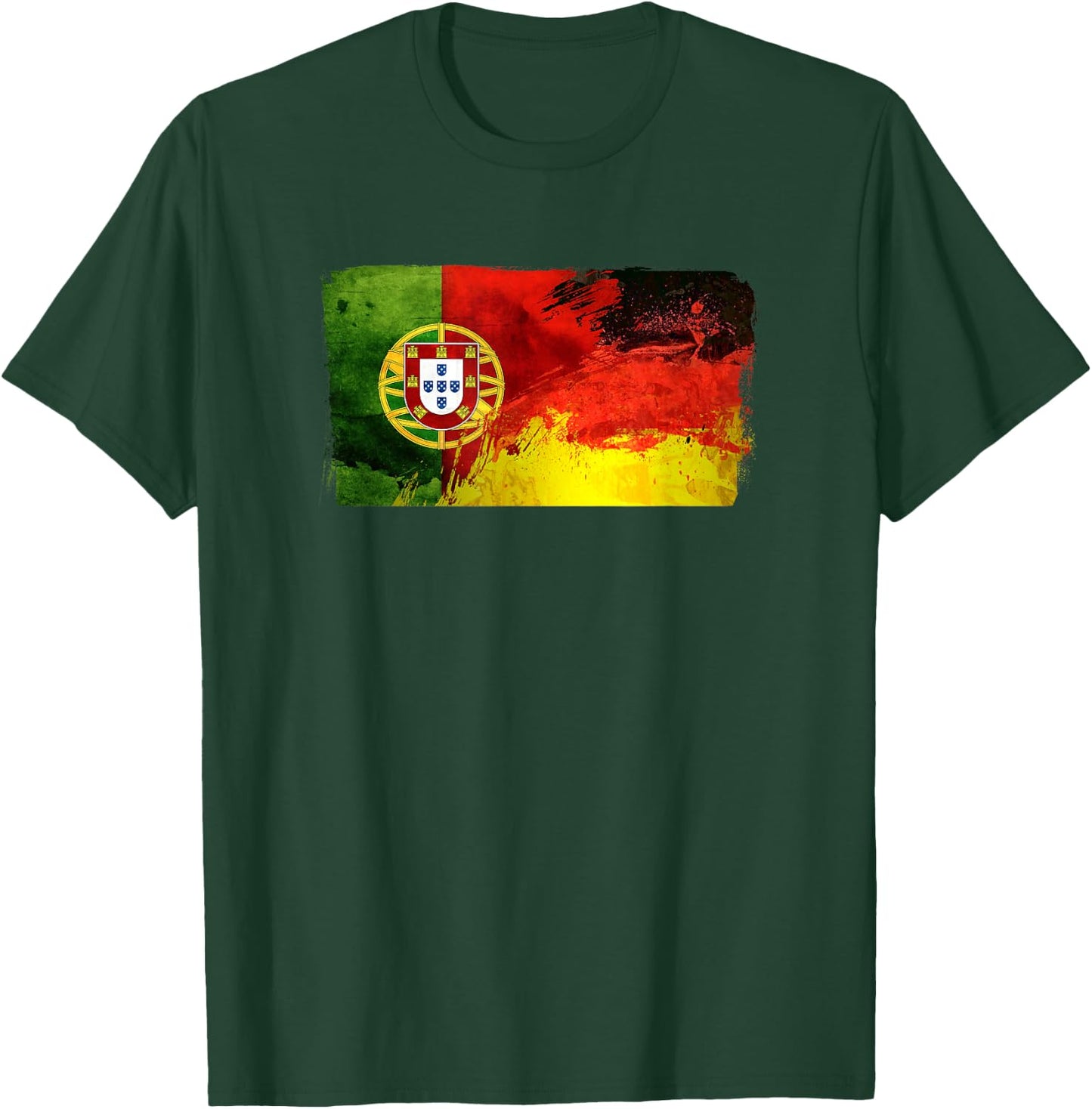 Portugal Deutschland Fusion Fußball Sport Wettkampf Freunde T-Shirt - T-Shirt | Forest