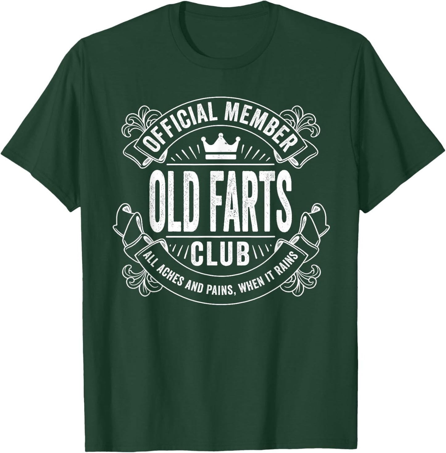 Funny Old People Gag Gift Official Member of the Old T-Shirt - T-Shirt | Forest