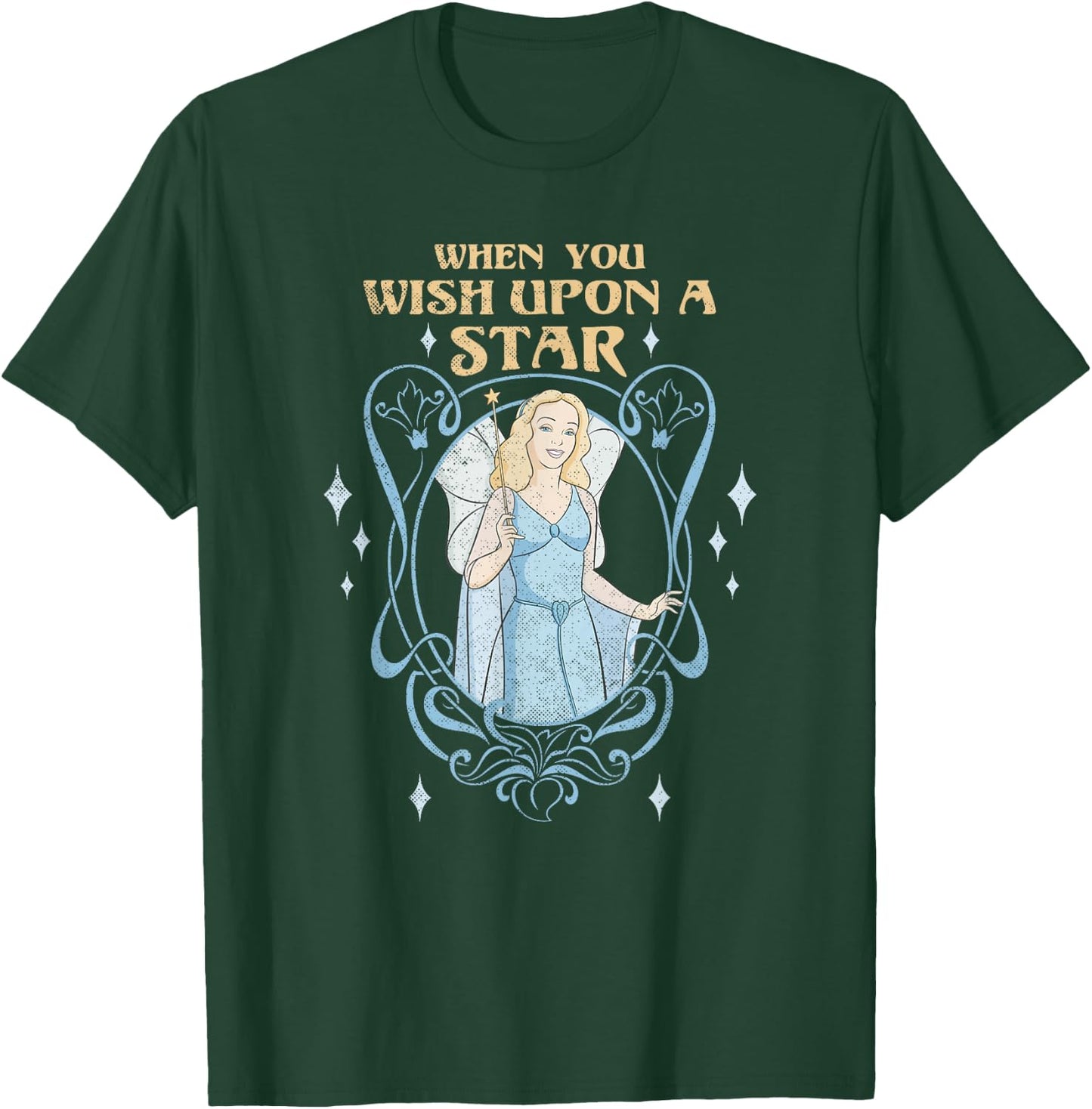 Disney Pinocchio Blue Fairy Wish Upon a Star T-Shirt - T-Shirt | Forest