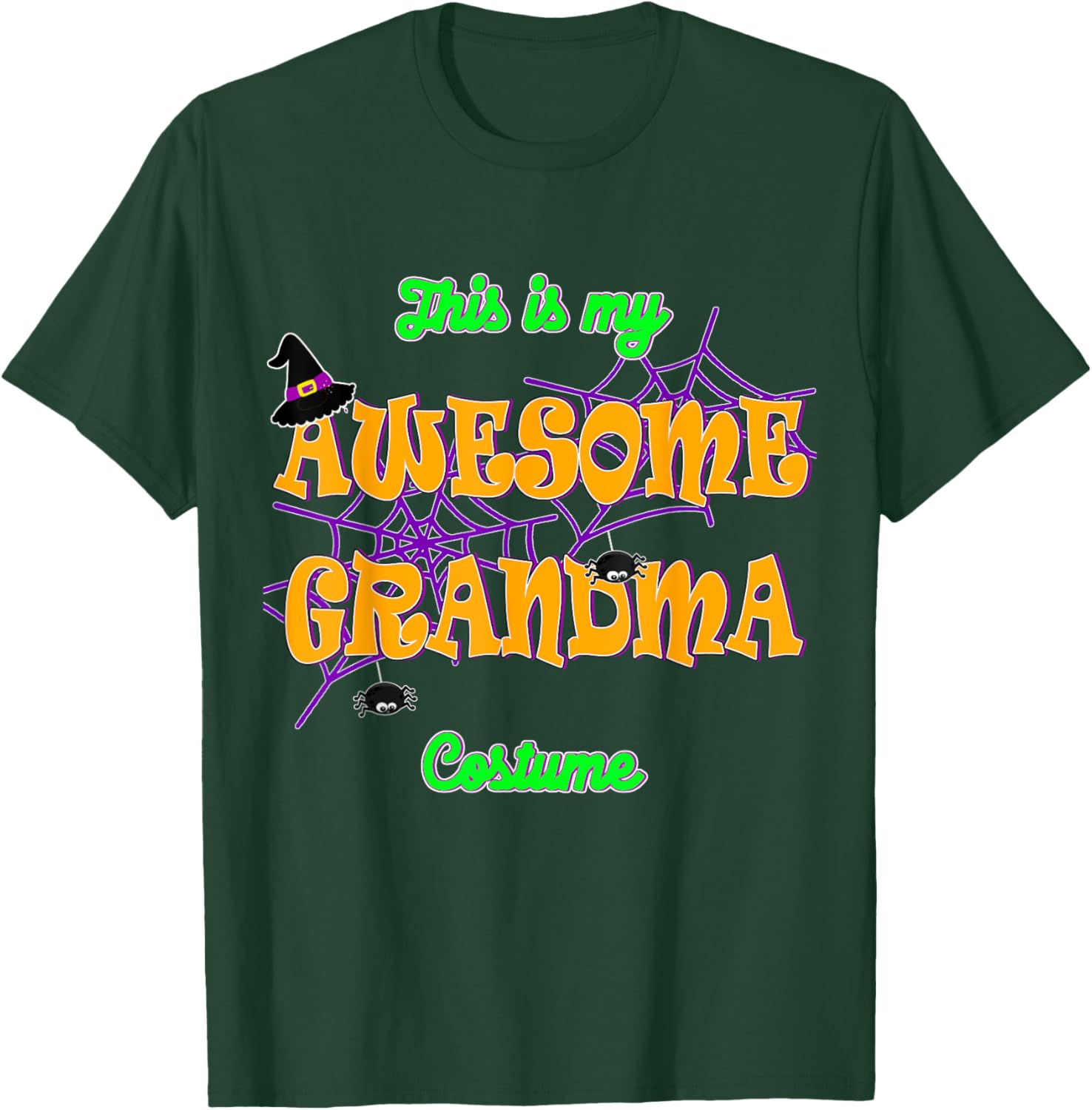 This is my Awesome Grandma Halloween Costume T-Shirt - T-Shirt | Forest