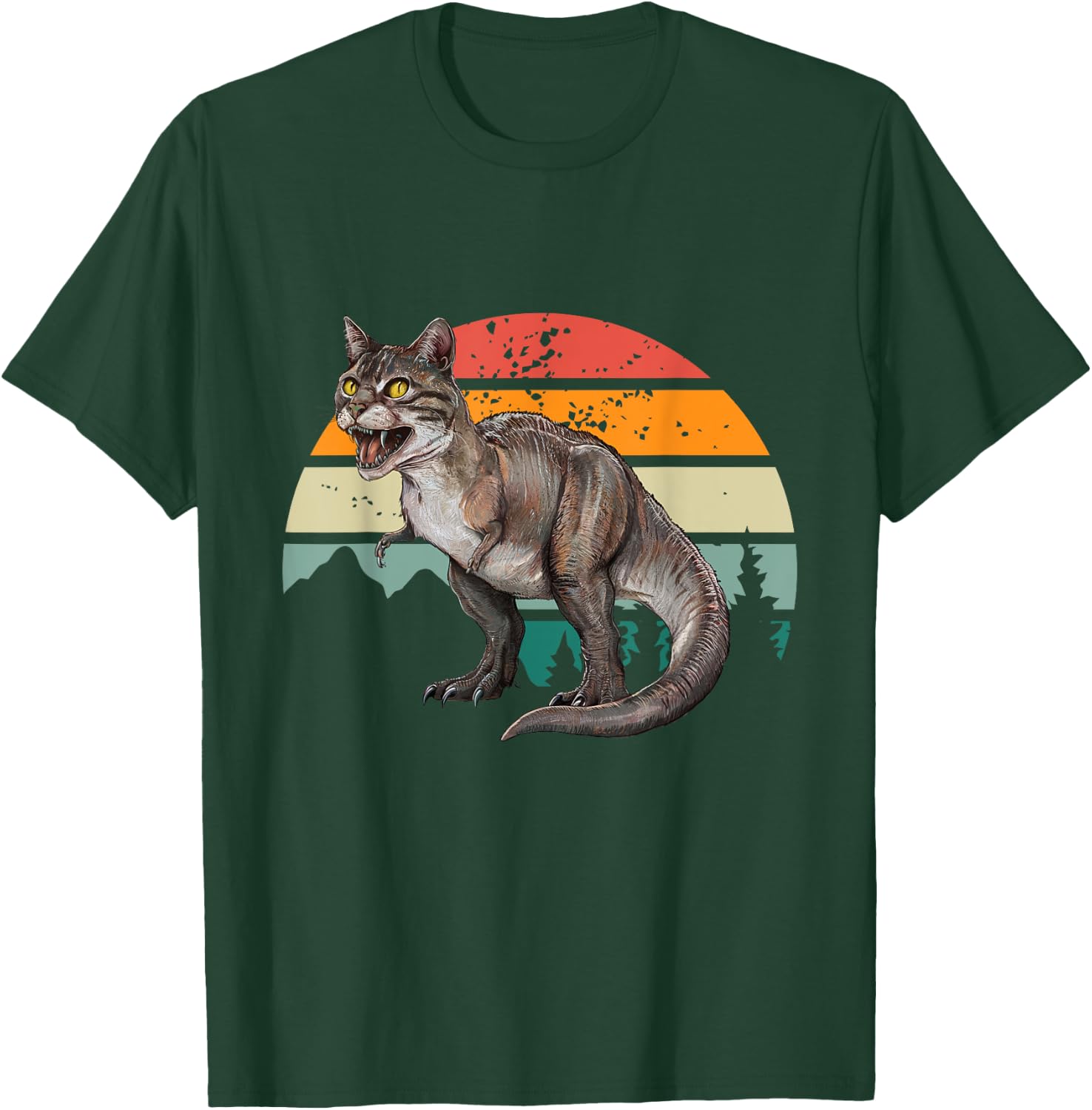 Catosaurus Rex Cat T-Rex Tyrannosaurus Funny Men Women Kids T-Shirt - T-Shirt | Forest