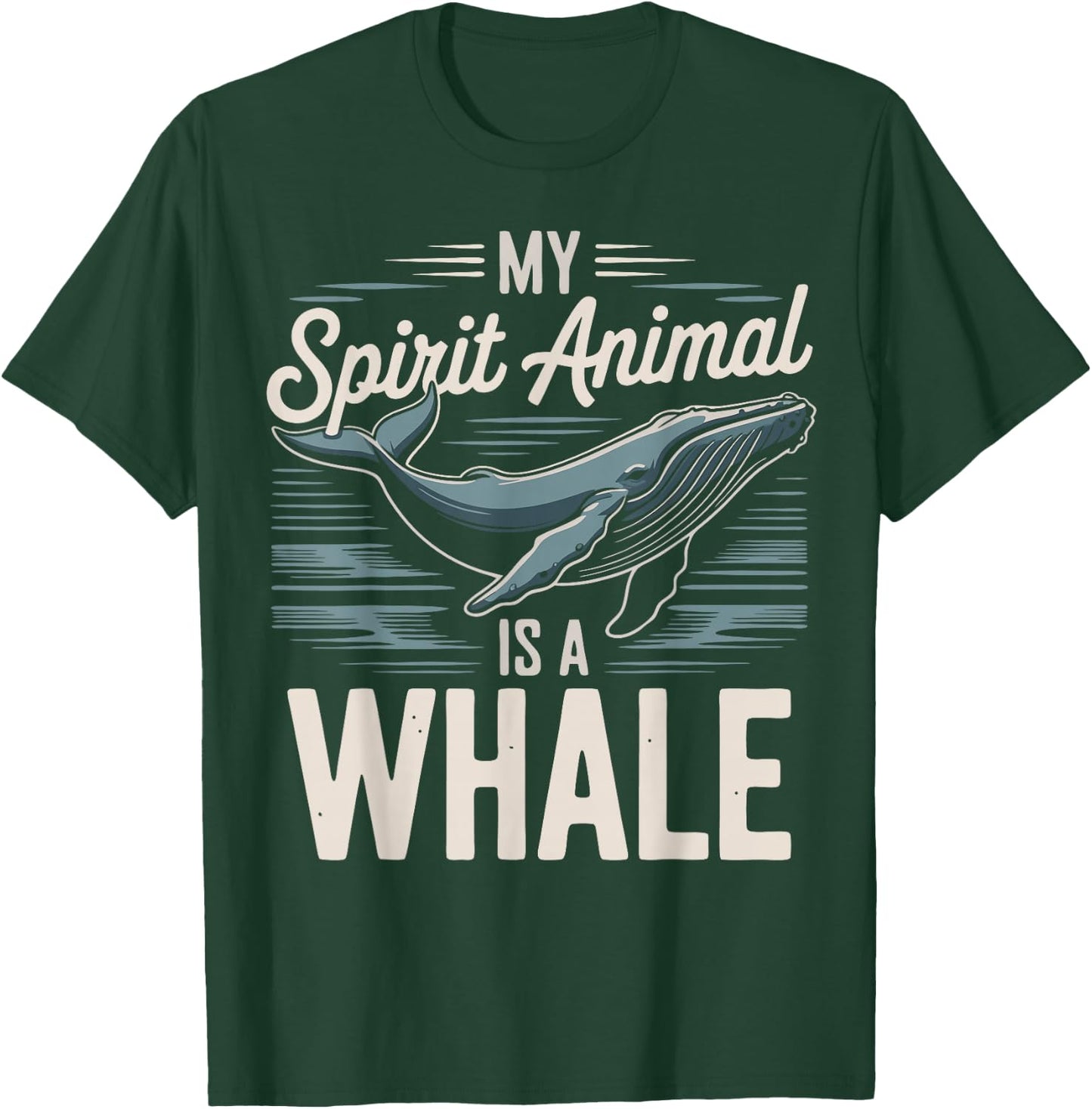 Whale Lover Spirit Animal Whale T-Shirt - T-Shirt | Forest