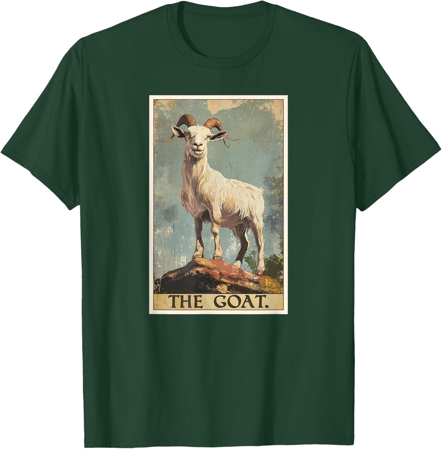 Goat Tarot Card Goats Goat T-Shirt - T-Shirt | Forest