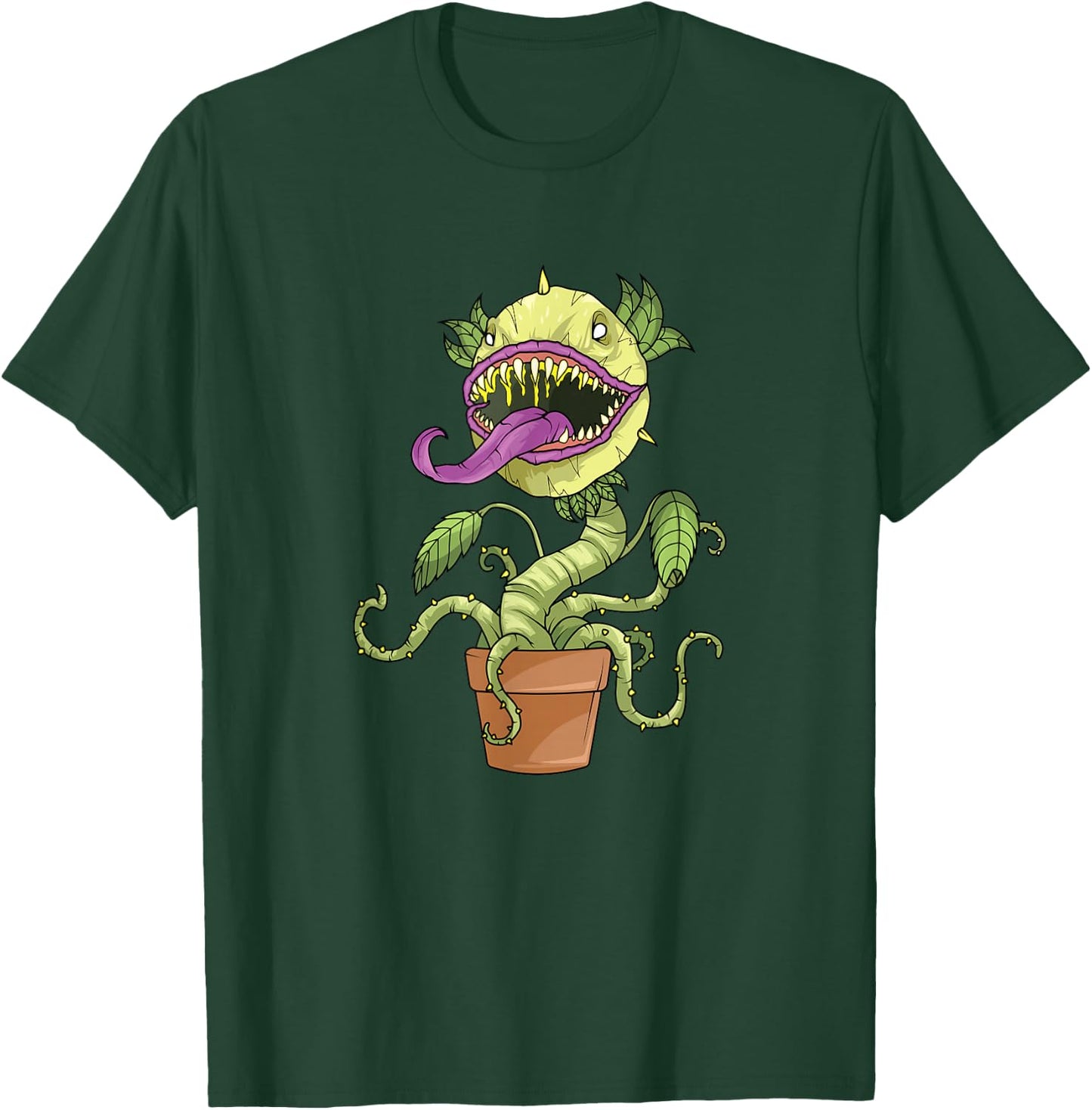 Venus Fly Trap Costume Carnivorous Plant Monster , black, s T-Shirt - T-Shirt | Forest