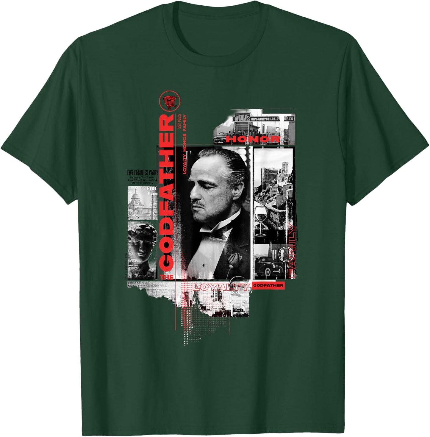 Godfather Don Collage T-Shirt - T-Shirt | Forest
