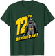 Kids Batman 12th Birthday T-Shirt - T-Shirt | Forest