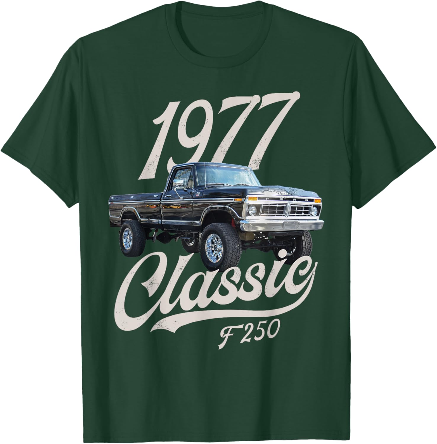 1977 classic f250 black , Small T-Shirt - T-Shirt | Forest