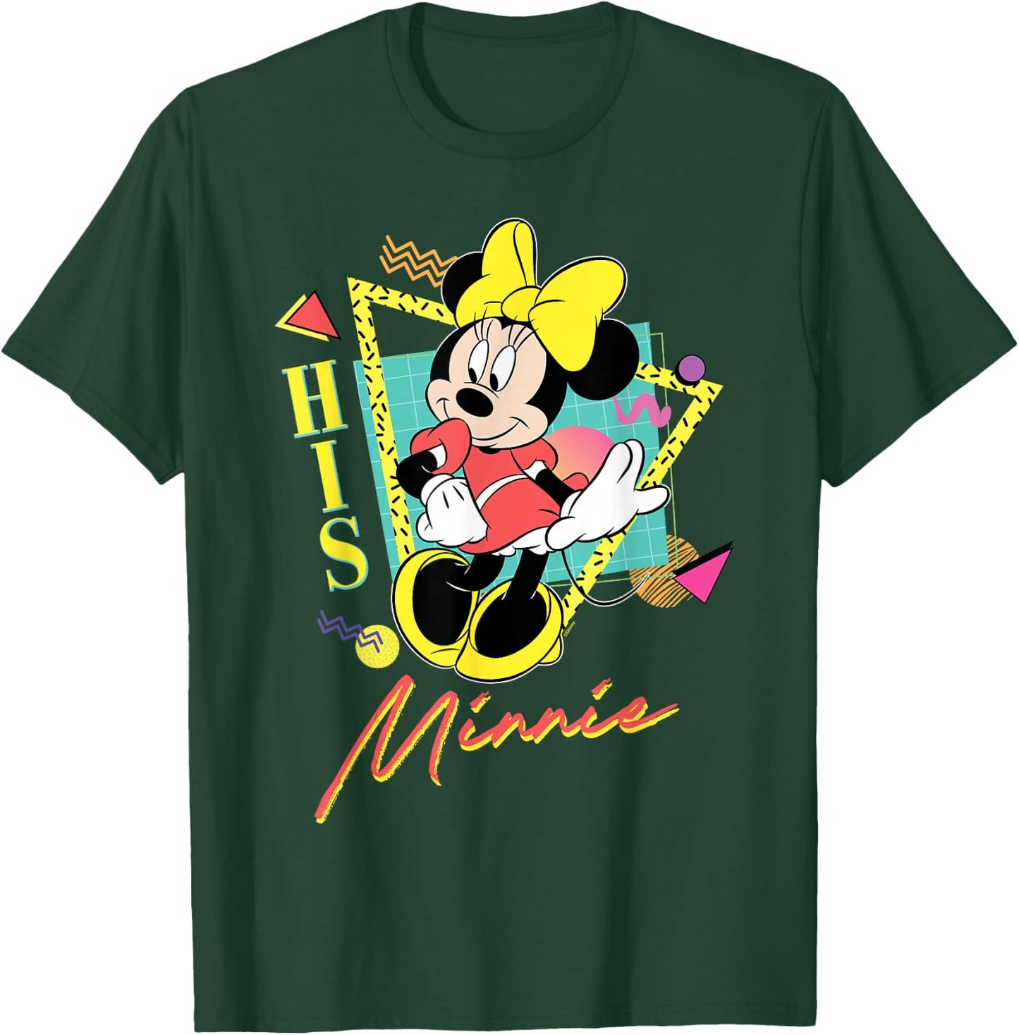 Disney Minnie Mouse Retro '90s Couples Matching His Minnie T-Shirt - T-Shirt | Forest