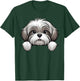 Cute Lhasa Apso Peeking Pocket Puppy Funny Dog Lover T-Shirt - T-Shirt | Forest
