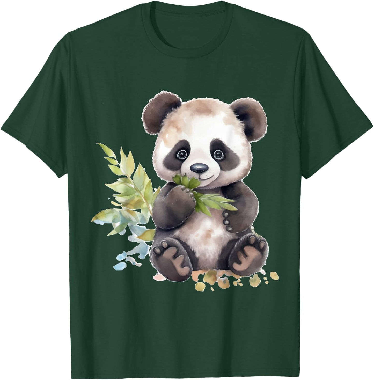 Watercolor Panda T-Shirt - T-Shirt | Forest