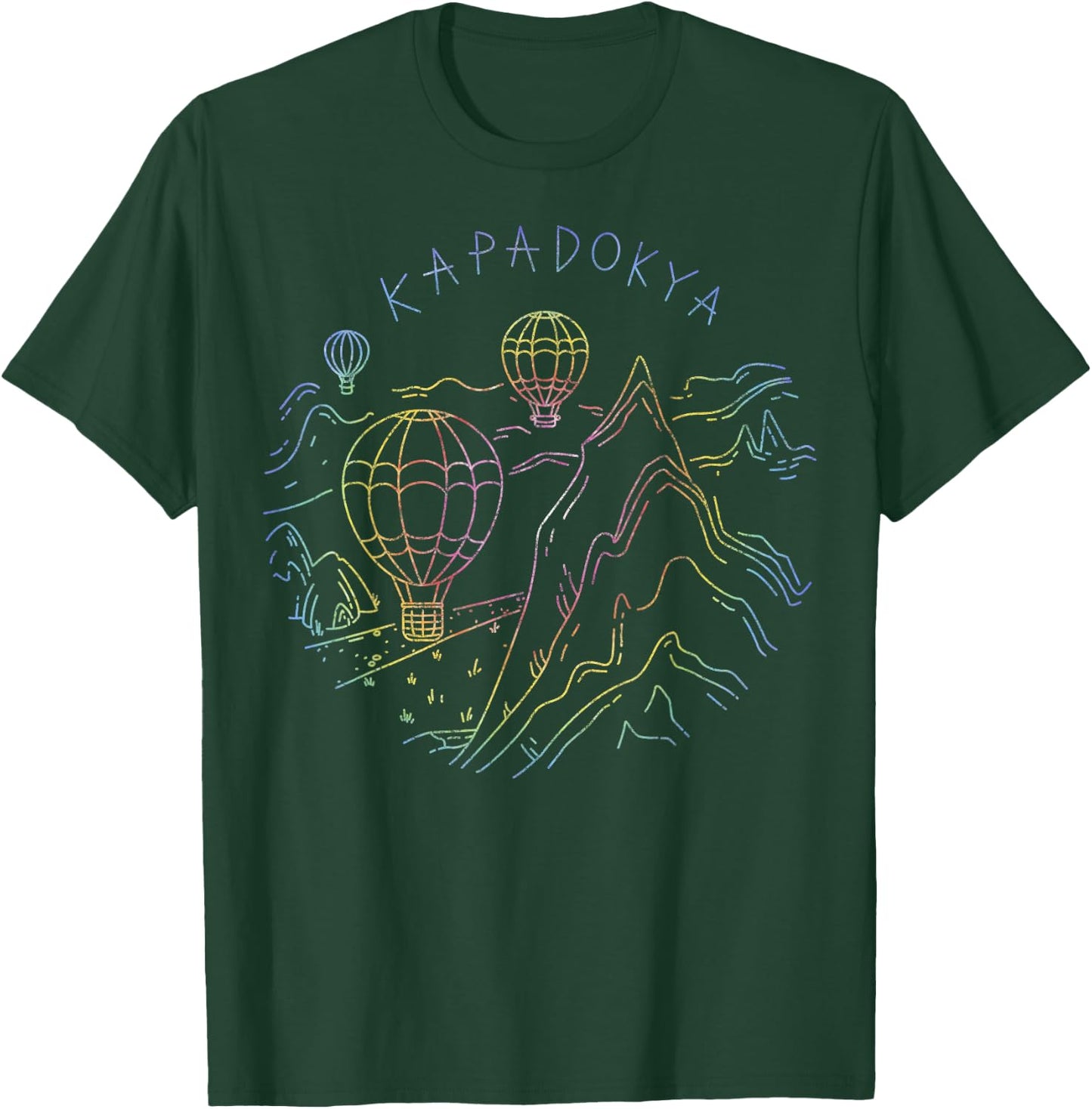 Travel Europe Asia Cappadocia Turkey Turkish Beach Vacation T-Shirt - T-Shirt | Forest