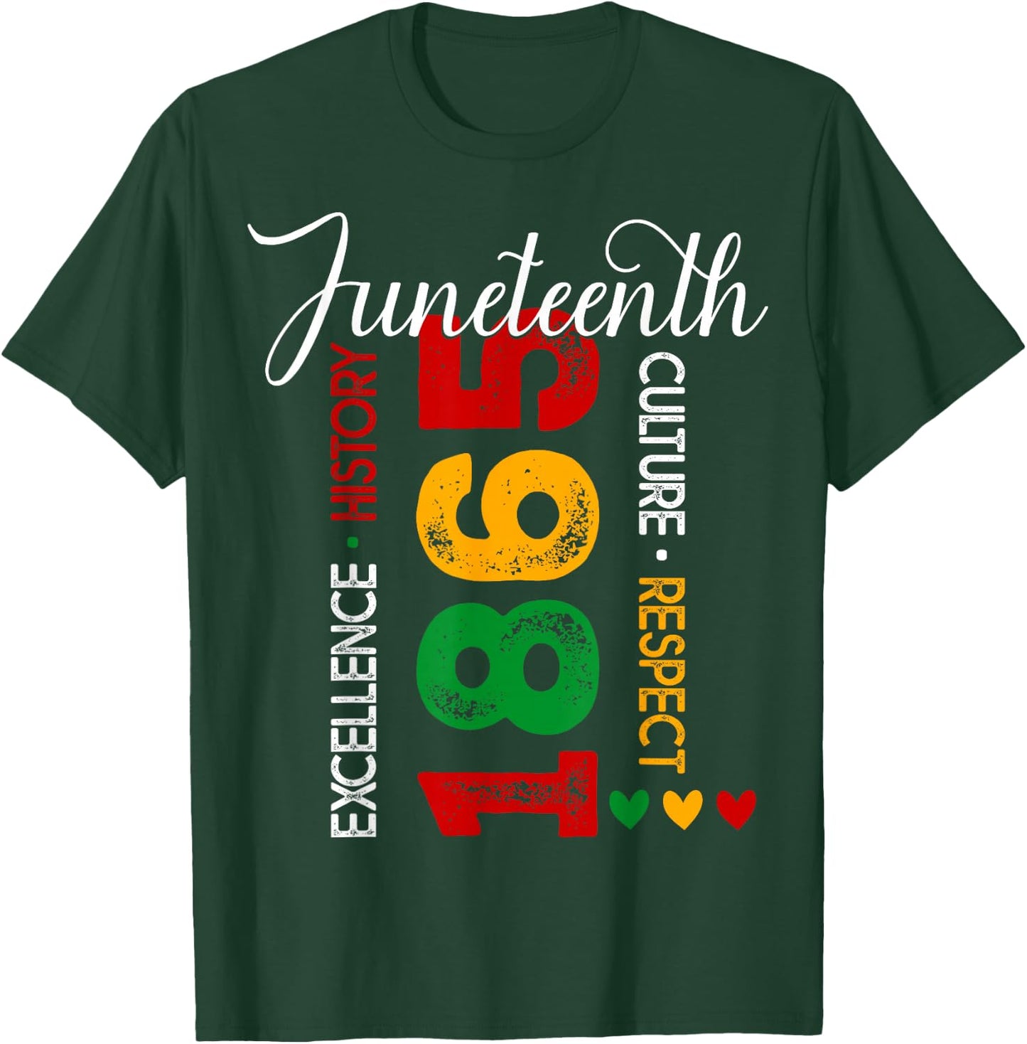 Juneteenth 1865 Independence Day Black History Afro Women T-Shirt - T-Shirt | Forest
