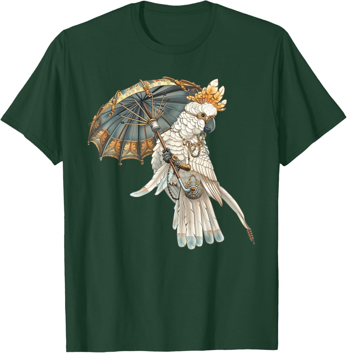 Umbrella Cockatoo Steampunk T-Shirt - T-Shirt | Forest