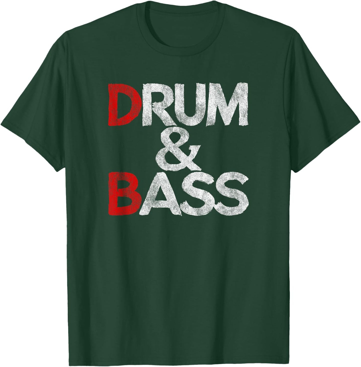 Drum And Bass Rum & Ass Funny Vintage , Black, S T-Shirt - T-Shirt | Forest