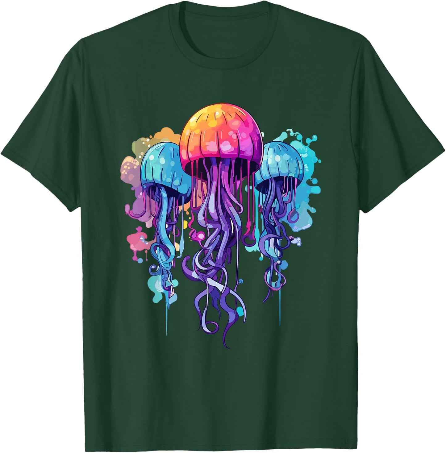 Jellyfish Costume Psychedelic Jelly Fish Sea Ocean T-Shirt - T-Shirt | Forest