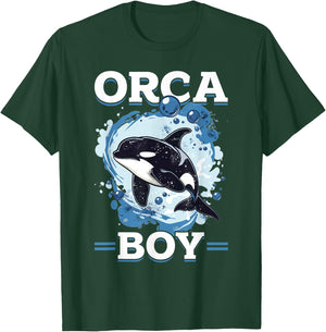 Funny Orca Animal Orca Boy T-Shirt - T-Shirt | Forest