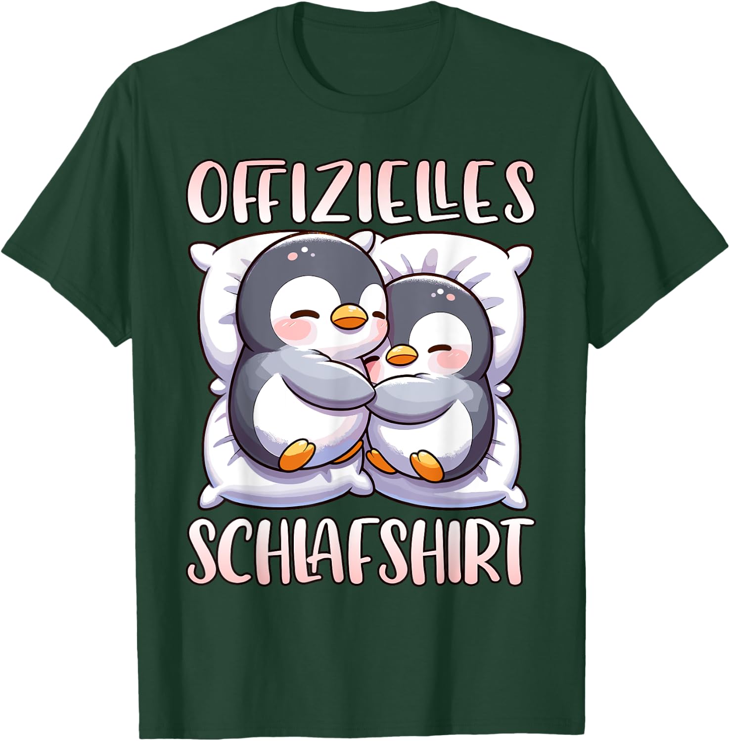 Official Sleep Shirt Penguin Pyjamas Girls Sleep , black T-Shirt - T-Shirt | Forest