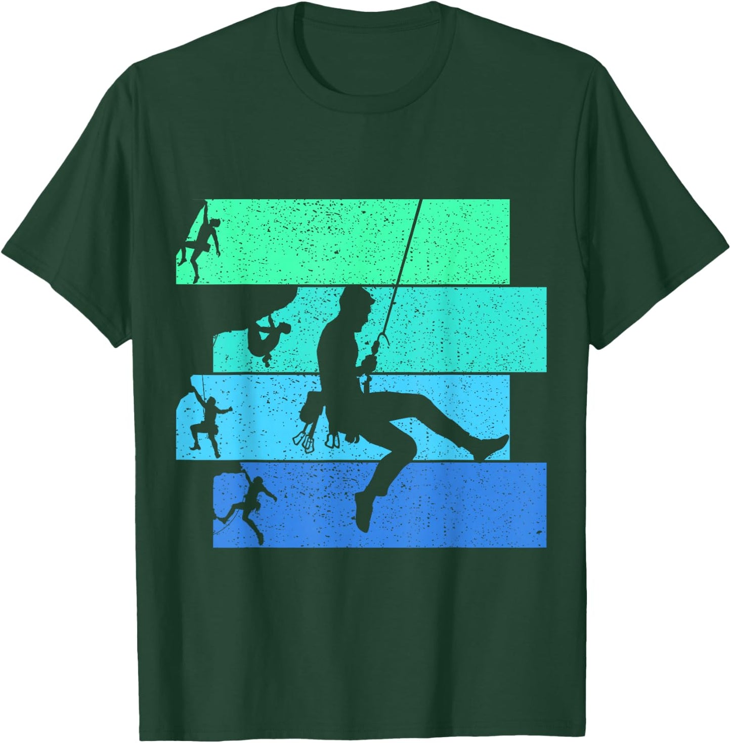 Klettern Kletterer Bouldern Bergsteigen Kinder Herren T-Shirt - T-Shirt | Forest