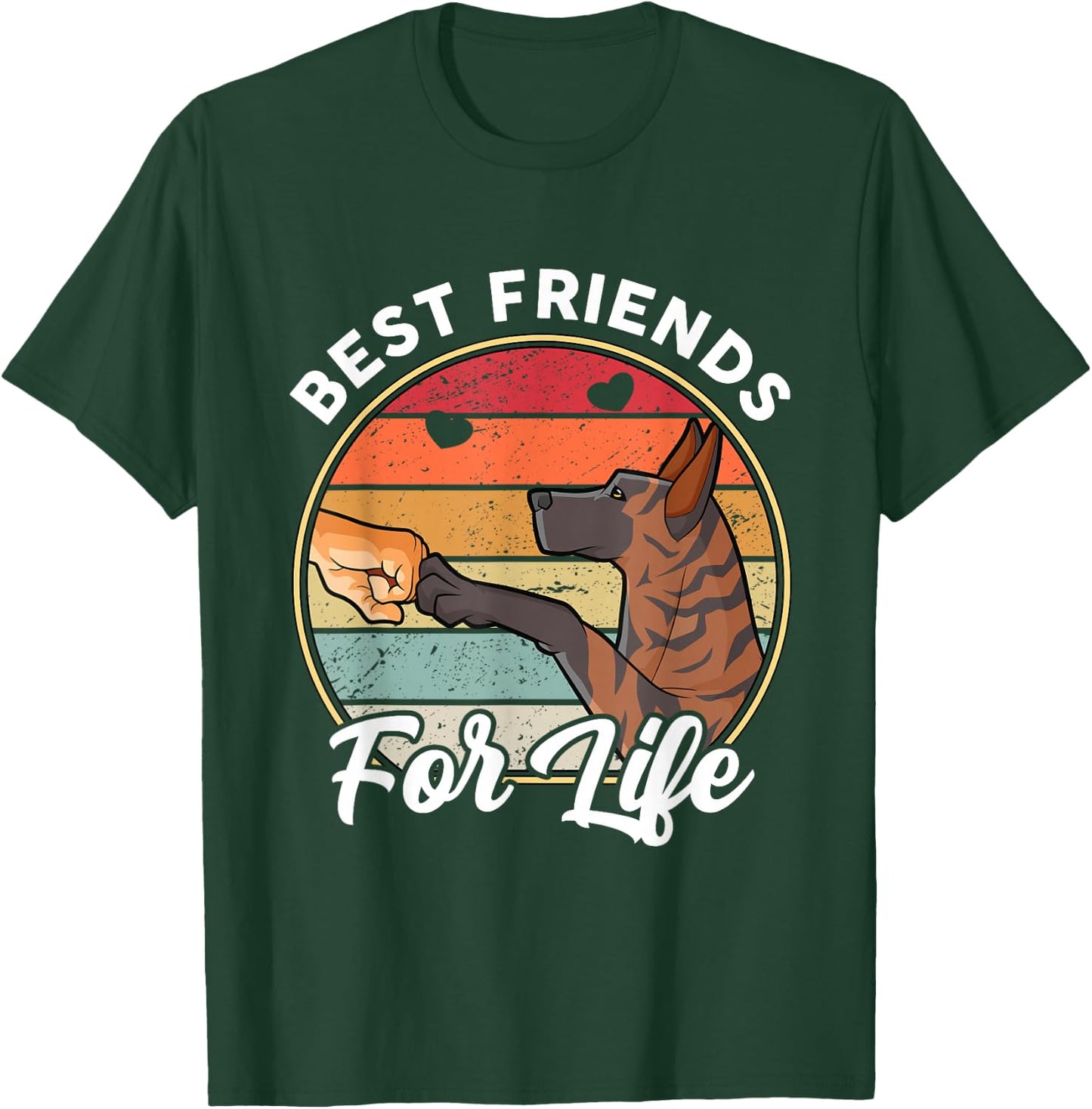 Best friends for life Dutch Shepherd T-Shirt - T-Shirt | Forest
