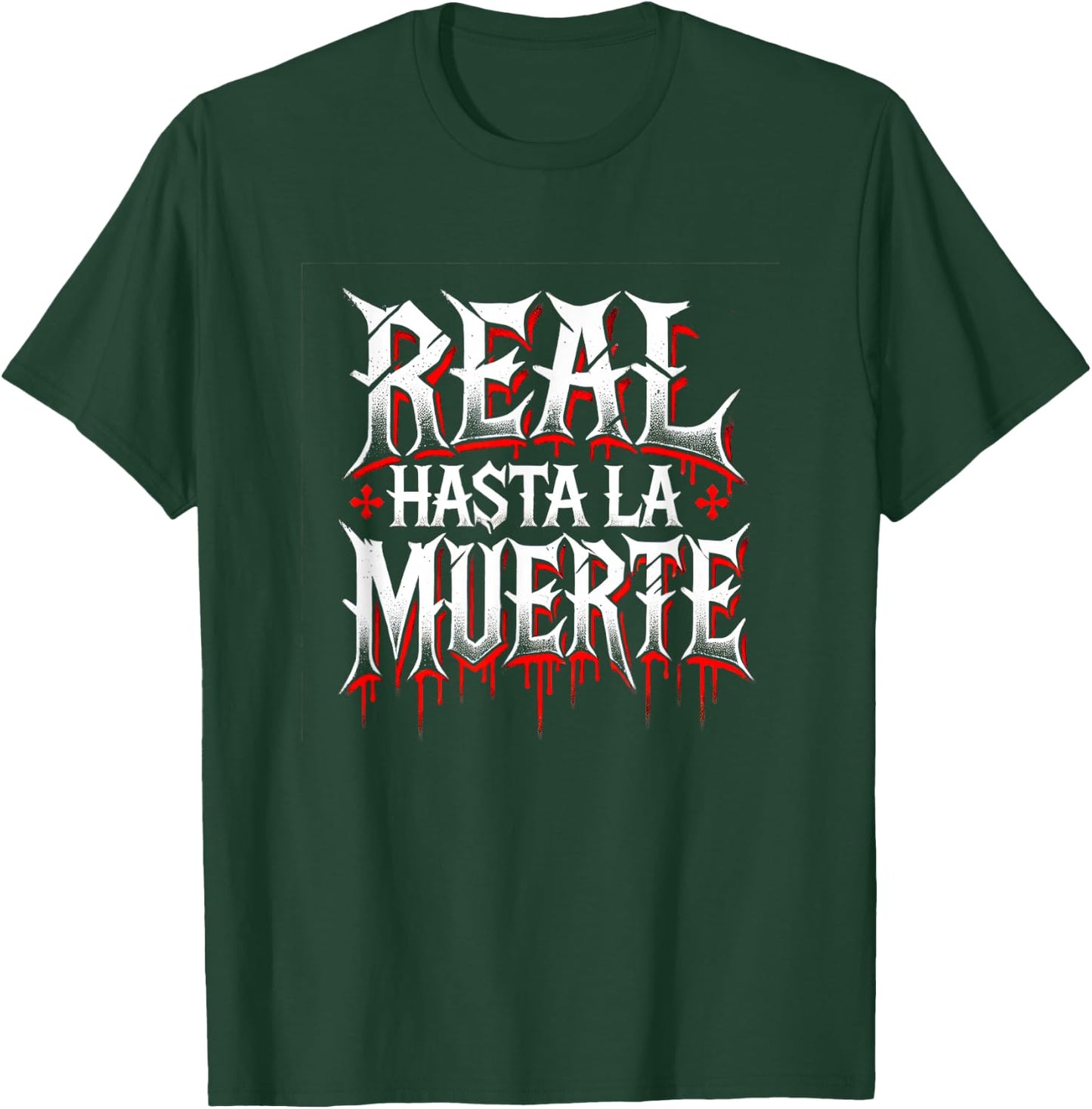 Llego El Boricua Real Hasta La Muerte - -Adults, Black, Small T-Shirt - T-Shirt | Forest