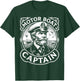 Funny Motor Boat Captain Vintage Retro T-Shirt - T-Shirt | Forest