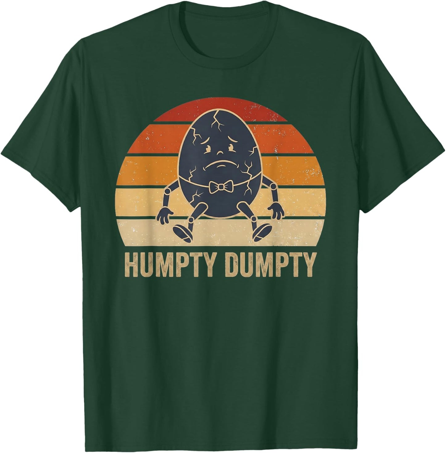 Humpty Dumpty Retro Sunset Vintage Nursery Rhyme Kids Funny T-Shirt - T-Shirt | Forest