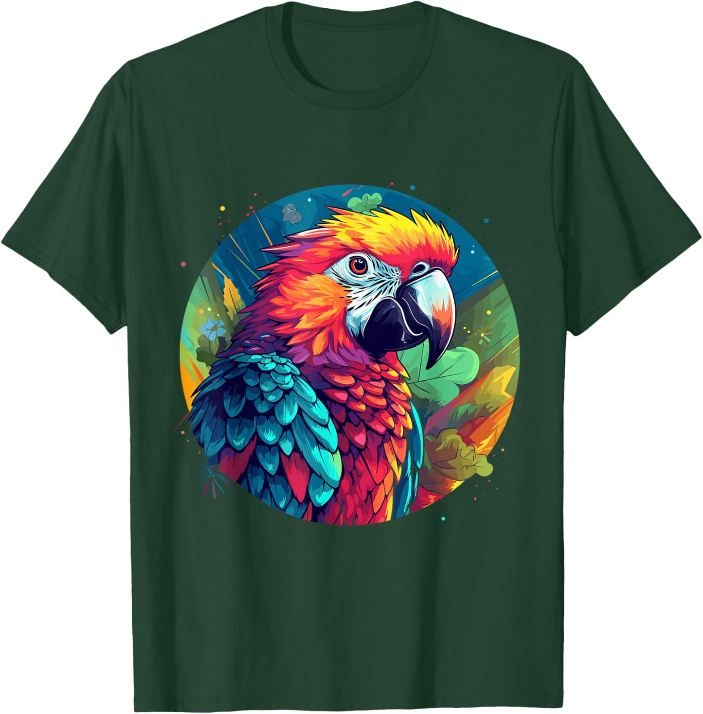Colourful Parrot T-Shirt - T-Shirt | Forest