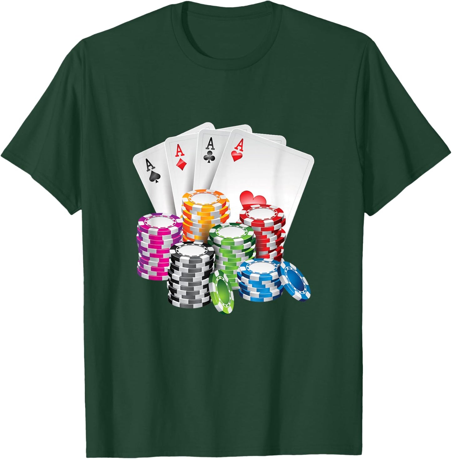 King Poker King Lady Card Casino Chip Gambling Casino T-Shirt - T-Shirt | Forest