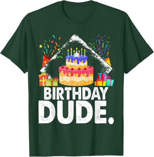 Perfect Dude Merchandise Boys Birthday Dude Graphic Novelty T-Shirt - T-Shirt | Forest