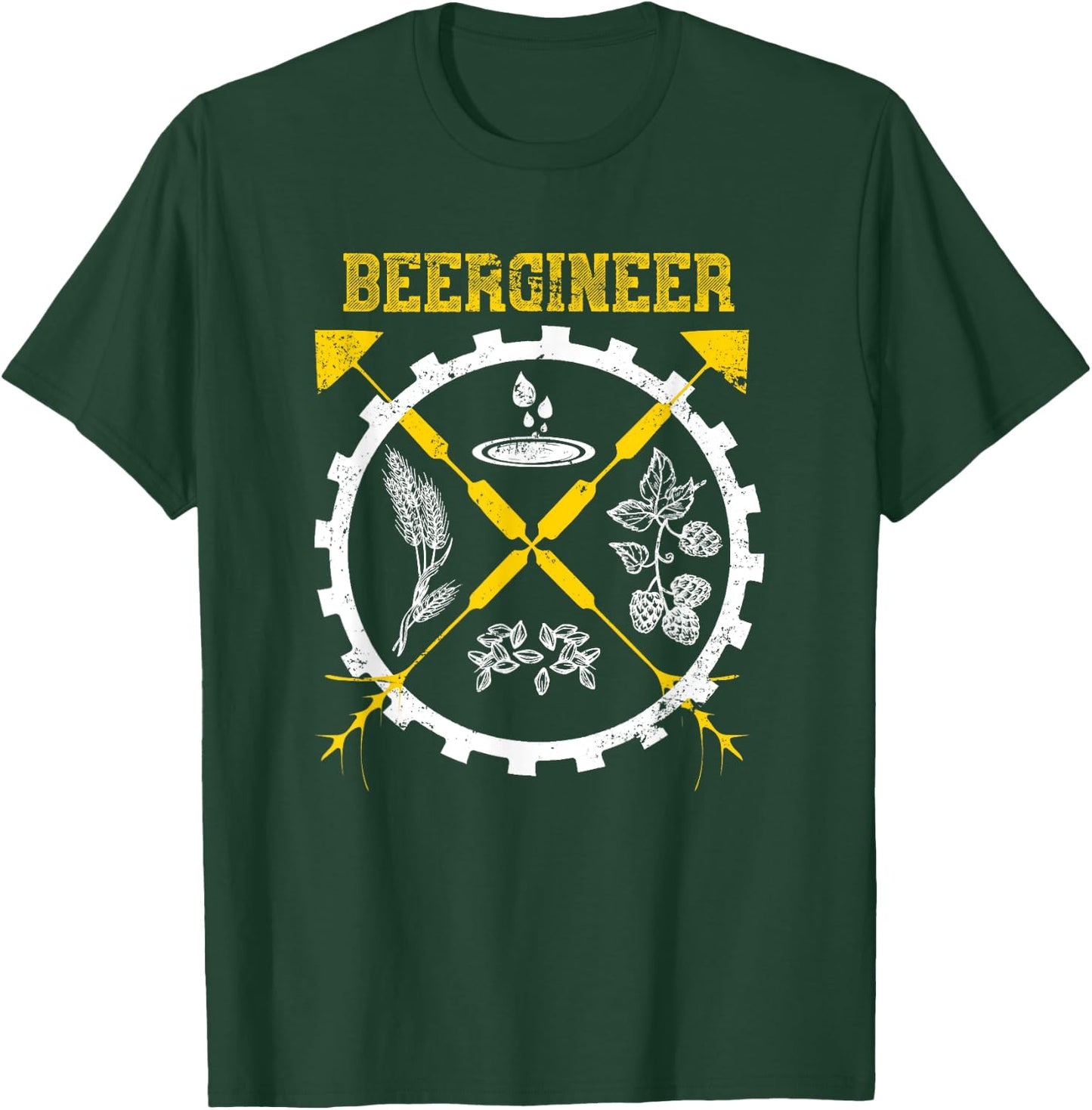 Barley Craft Beer Brewing Drinks Gift Craft Beer T-Shirt - T-Shirt | Forest