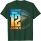 12th Birthday Retro Basketball Player 12 Years Boy Child , black T-Shirt - T-Shirt | Forest