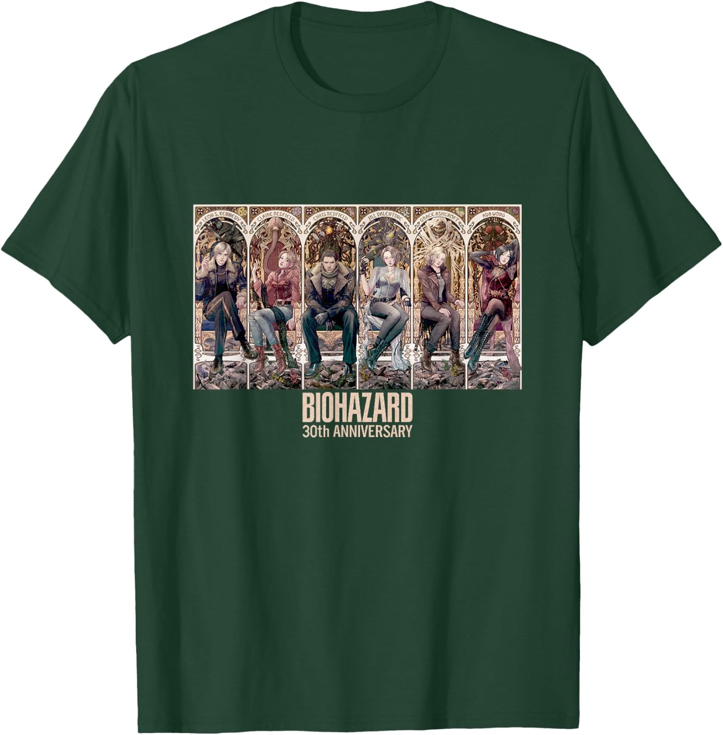 Resident Evil 30th Anniversary Key Art FP T-Shirt - T-Shirt | Forest