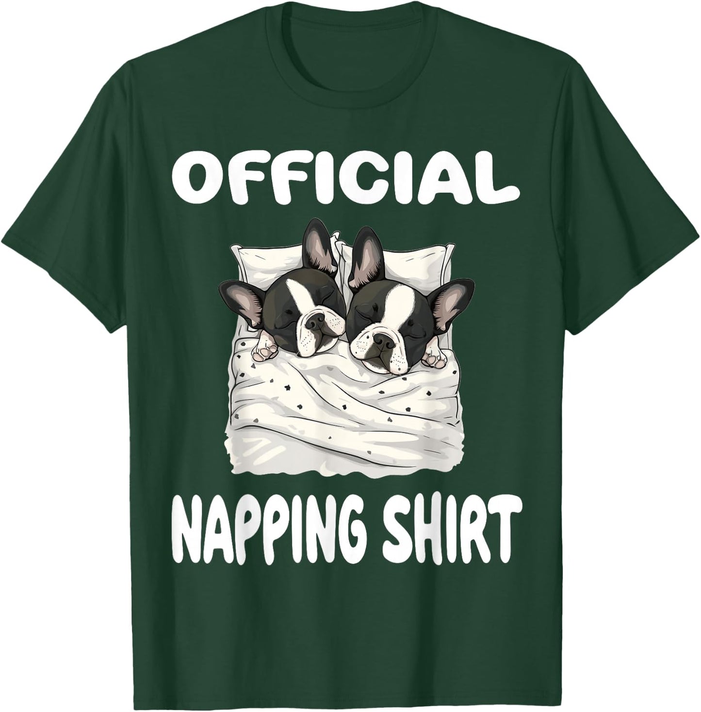 Boston Terrier Dog Official Sleepshirt Pajamas Nightgown T-Shirt - T-Shirt | Forest